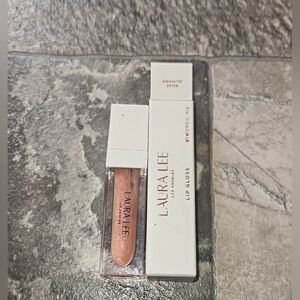 Laura Lee Los Angeles Lip Gloss In Rose Glimmer 0.15fl Oz BNIB Discontinued